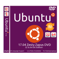 Ubuntu 17.04 Zesty Zapus Bootable DVD - Installation Disc